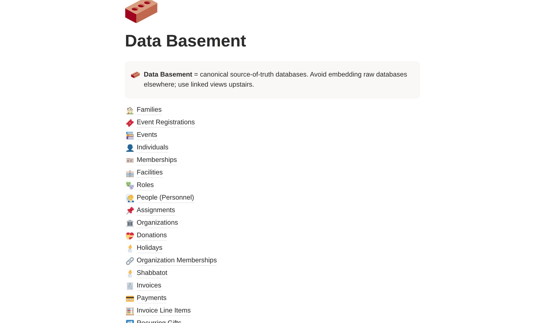 Screenshot: The Databasement